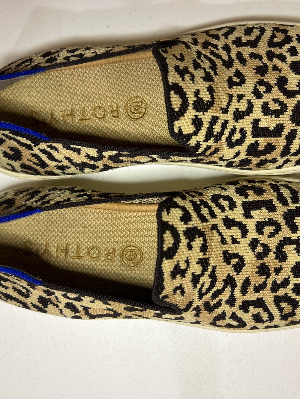 Rothy's The Sneaker Camo Cat Leopard Print Slip on Shoes - Picture 6 of 9